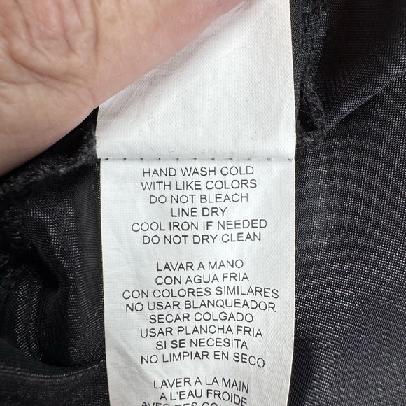 Vtg Bebe Black Satin Slip Dress XL Midi Cowl 90s Y2K Whimsygoth Sexy Feminine - Picture 9 of 11